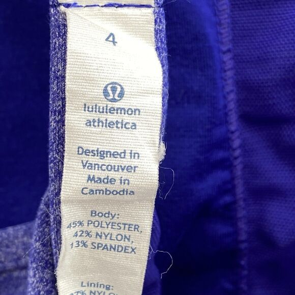 Lululemon Power Rose‎ Tank Top 4 Purple Heather Built In Y Bra Activewear Womens - Picture 9 of 10
